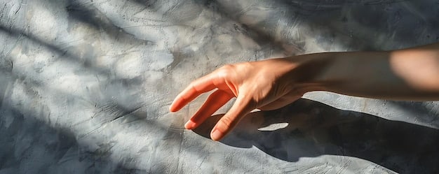 A hand performing the 