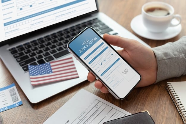 A close-up of someone's hand using a smartphone to report a lost passport online, with the U.S. Department of State website visible on the screen.
