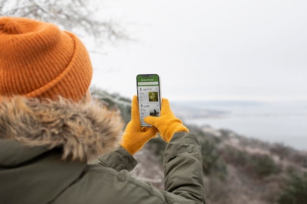 Close-up of a smartphone screen displaying a Wi-Fi finder app interface. The app shows a map with several Wi-Fi hotspots marked, along with details like signal strength and user reviews.