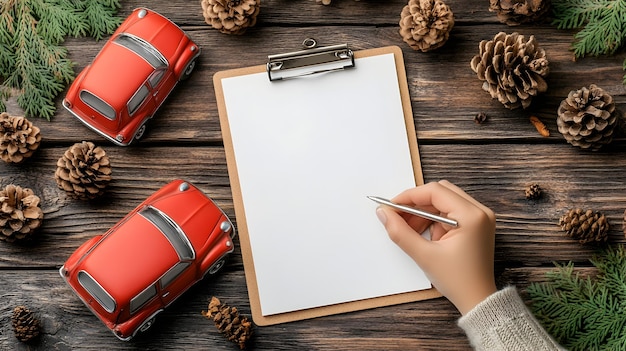 A hand pointing to a specific clause in a car rental agreement, highlighted to emphasize the importance of reading the fine print. A pen and a set of car keys are beside the agreement..