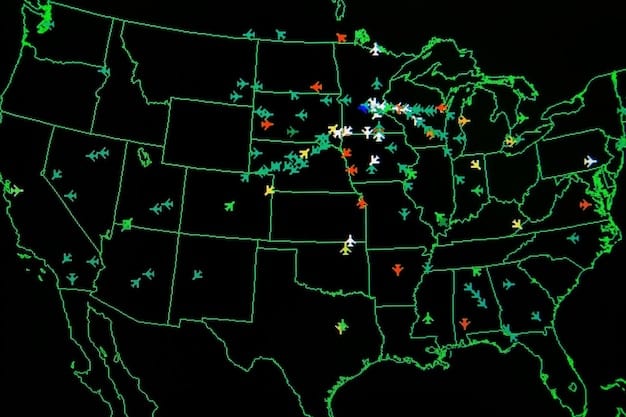 A map of the US highlighting less-traveled destinations and showing potential alternative vacation spots to major cities.
