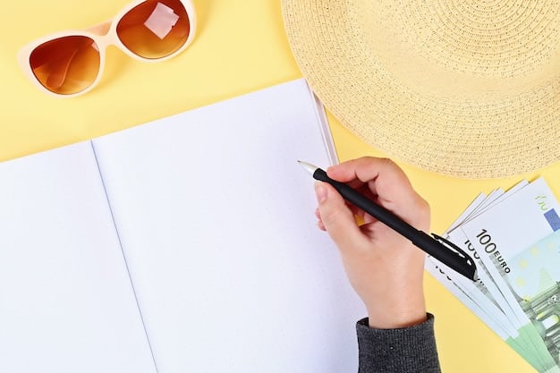 A close-up shot of a travel insurance policy document highlighting key coverage areas and exclusions. A pen rests on top of the document, suggesting careful review.