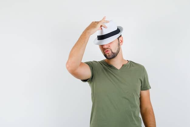 A user struggling with a VR headset, showing signs of motion sickness and discomfort, highlighting the usability challenges of VR technology.