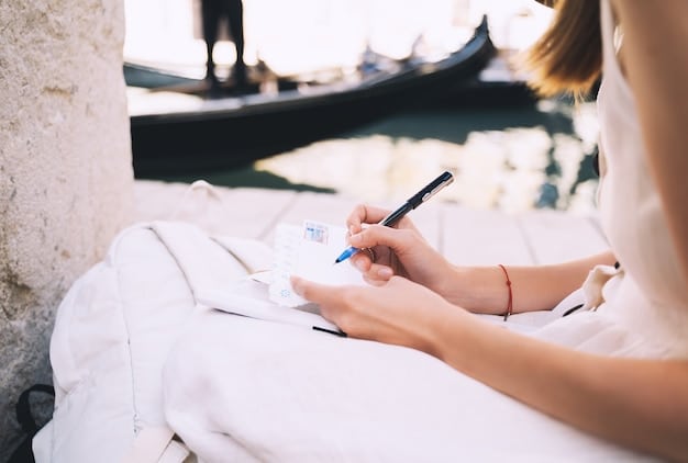 A traveler looking at a smartphone displaying a hotel booking app, with options for modifying or canceling the reservation easily visible.