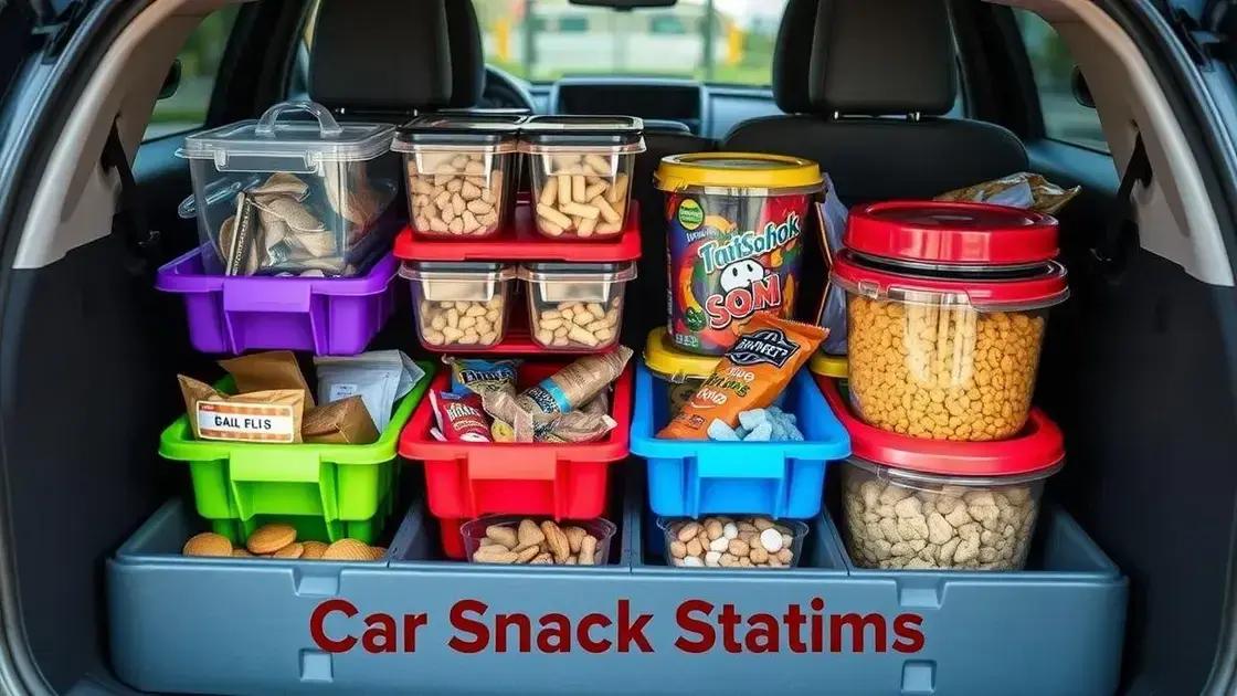 Organizing your snack station