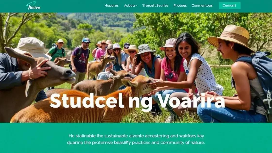 Benefits of sustainable wildlife tourism