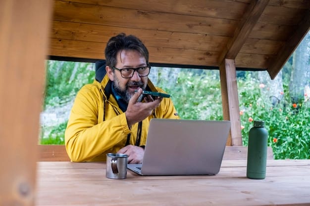 A travel journalist working remotely, using a laptop and camera, illustrating the changing skill sets and work environments in the industry.
