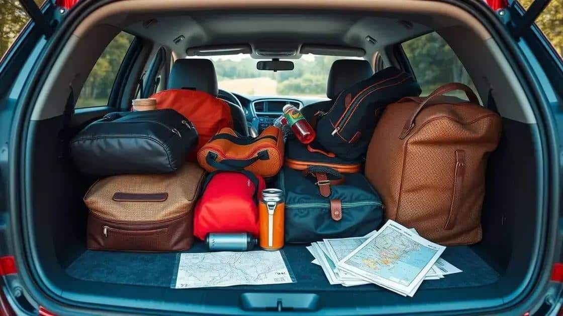 Packing essentials for a successful road trip
