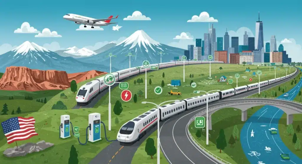 US Travel Carbon Footprint: 2026 Reduction & New Tech