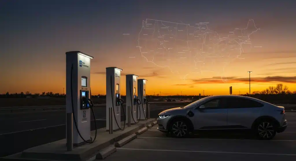 2026 EV Charging Network: US Road Trip Planning Solutions