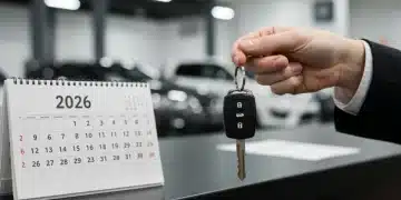 Rental car key exchange with 2026 calendar, symbolizing new policies