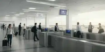 Travelers enjoying expedited security at a modern airport via TSA PreCheck in 2026