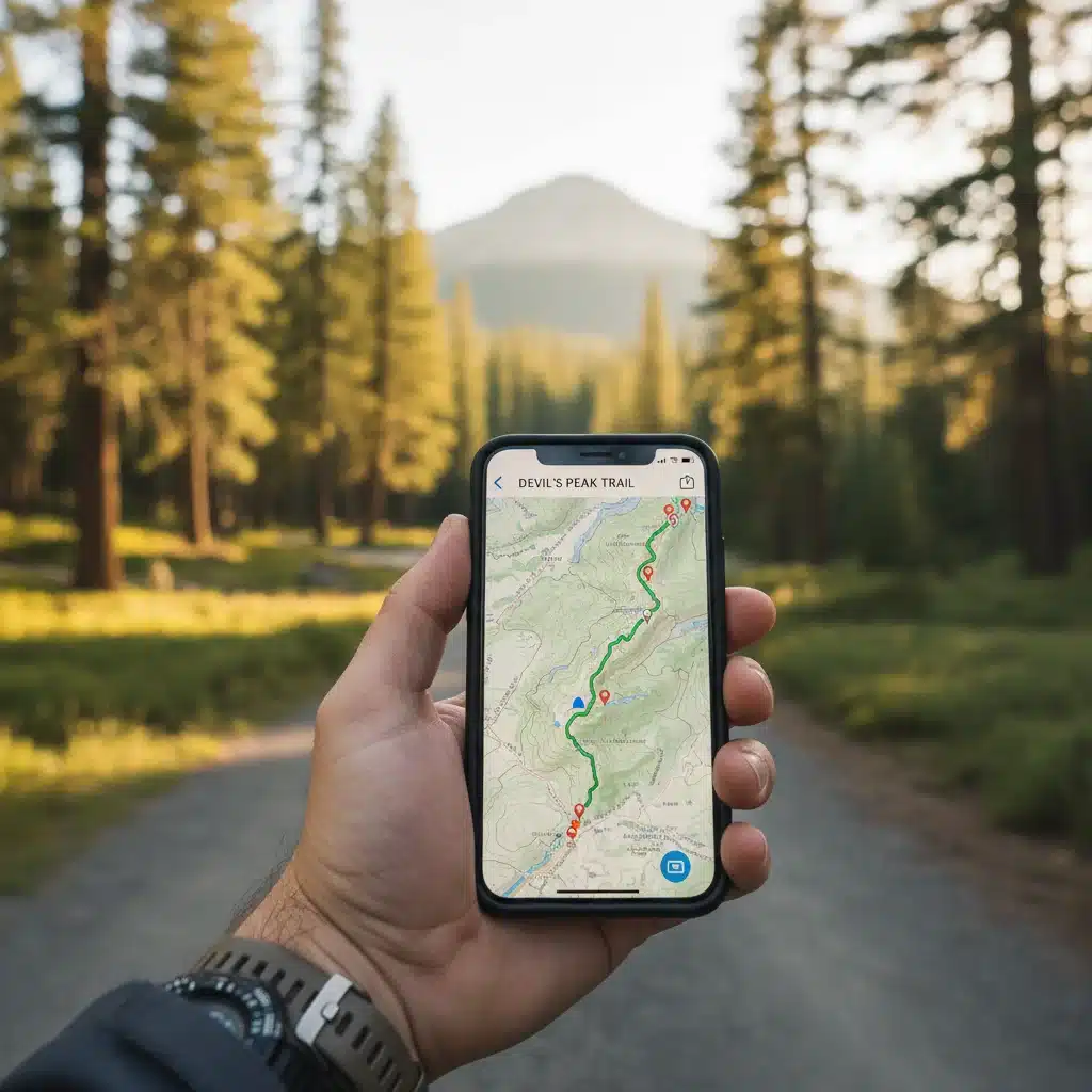 Hand holding map planning micro-adventure route