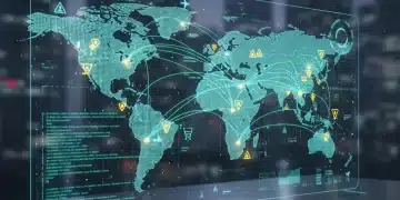 Futuristic travel distribution network with direct booking and OTA icons