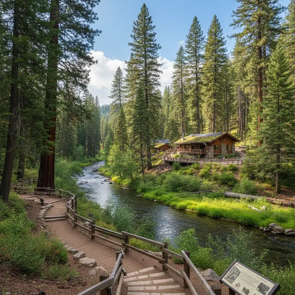 Pristine U.S. natural landscape, representing environmental protection and eco-friendly travel